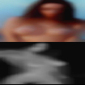 Fully naked woman looking