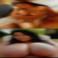 Fully naked woman looking
